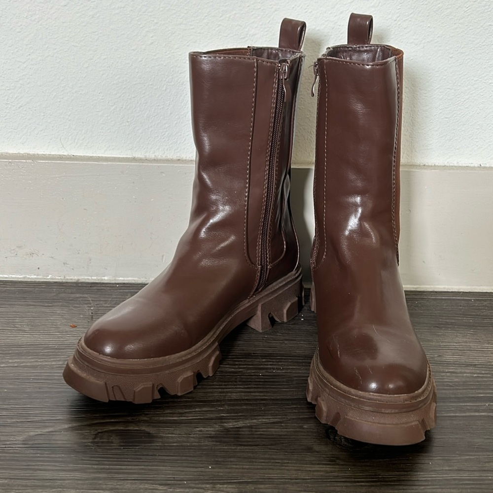 Tall Brown Ego Boots, Size 9, UK 7